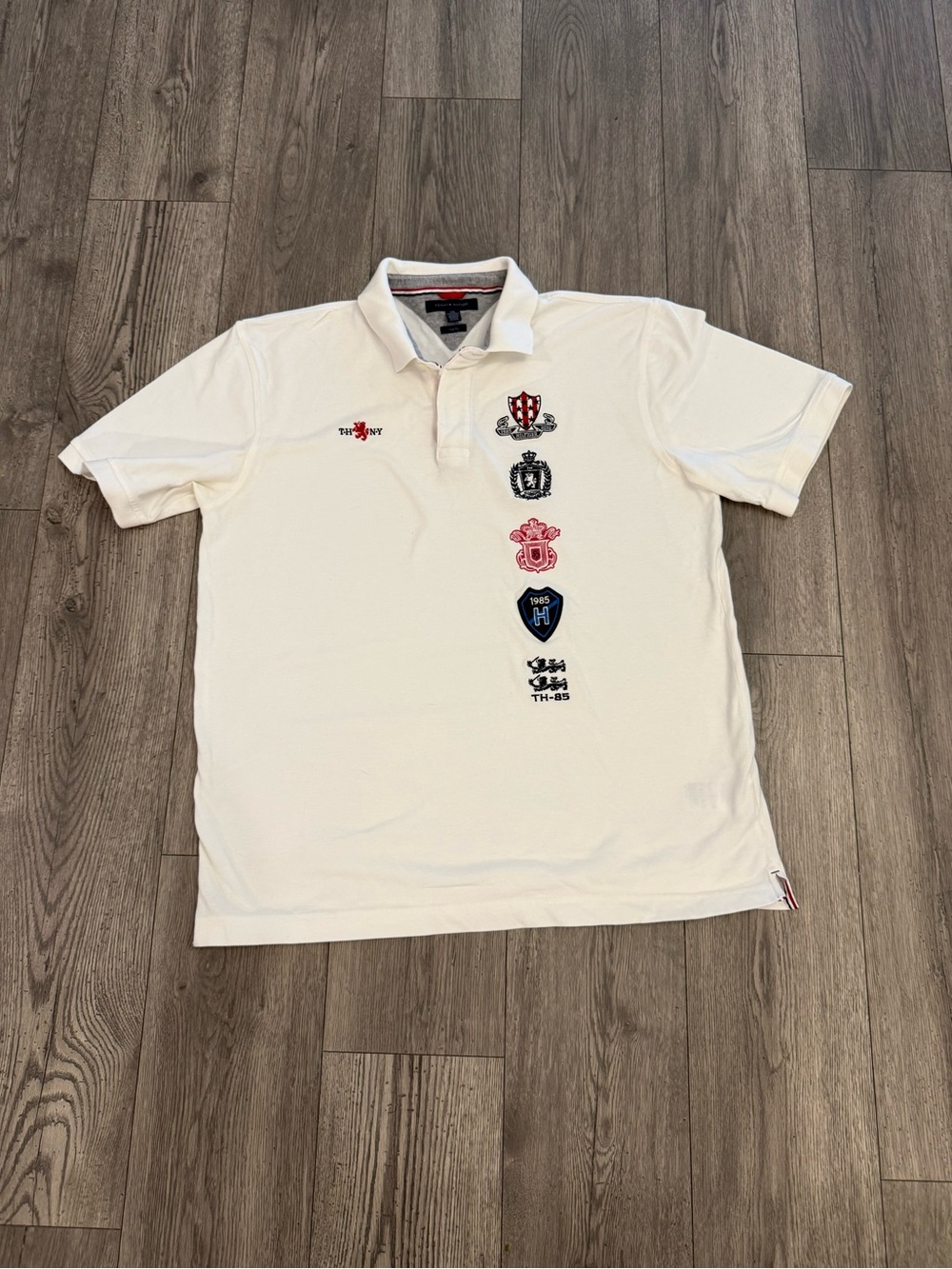 Tommy Hilfiger Vintage Trim Fit Embroidered Crest Logo Men’s XXL Polo Shirt